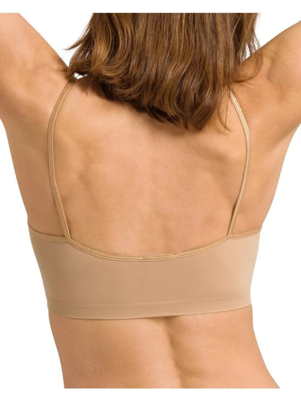 Hanro Touch Feeling Crop Top Bralette - Beige - Size US XL GOOD CONDITION - Picture 2 of 2